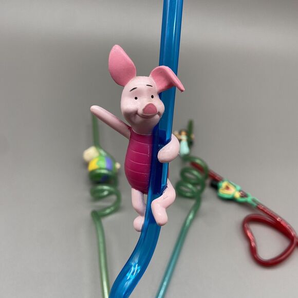 Vintage Crazy Twisty Straws Lot of 5 Disney Warner Bros Applause 90s Rugrats - Picture 7 of 16